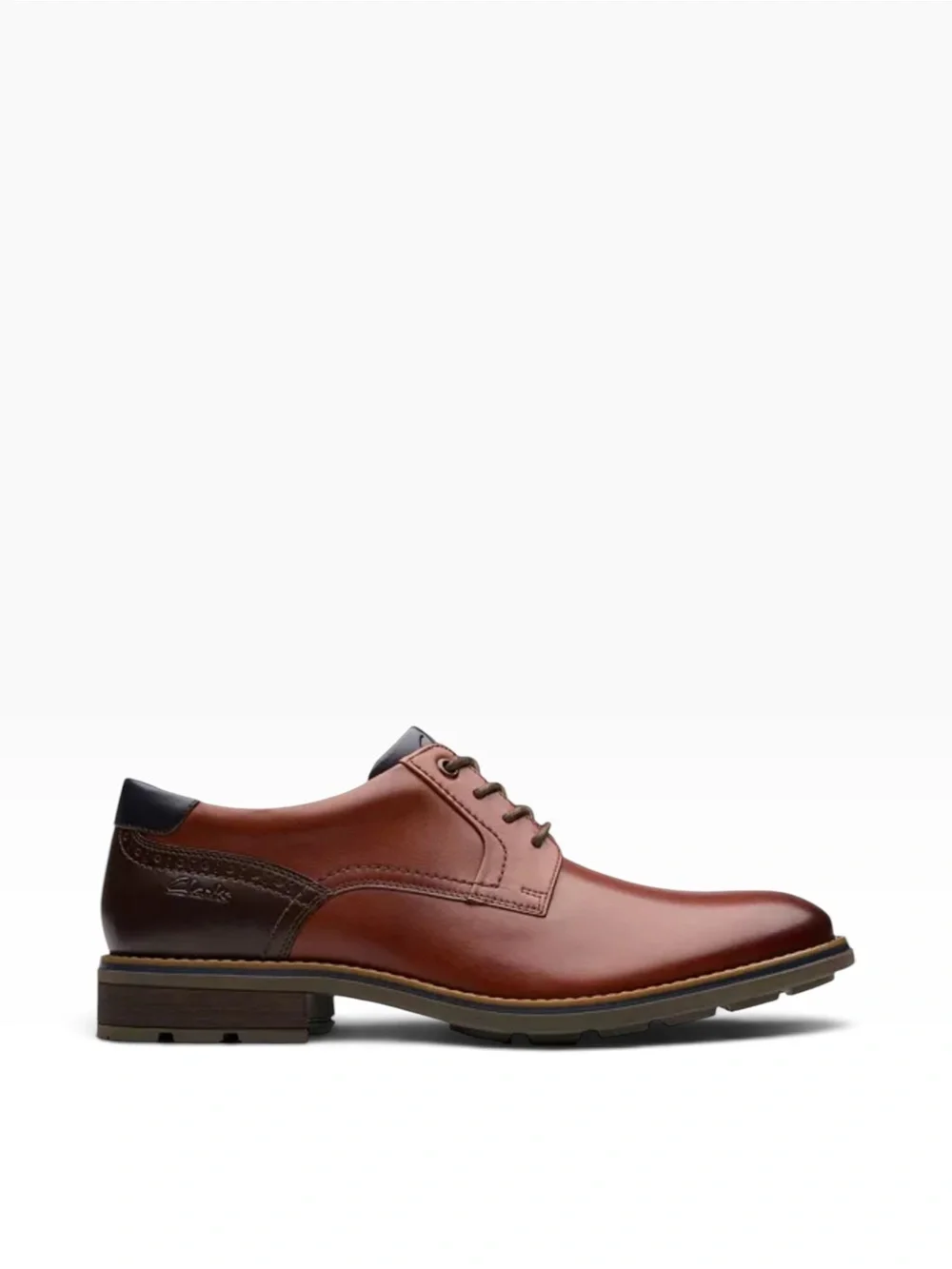 Clarks polished leather